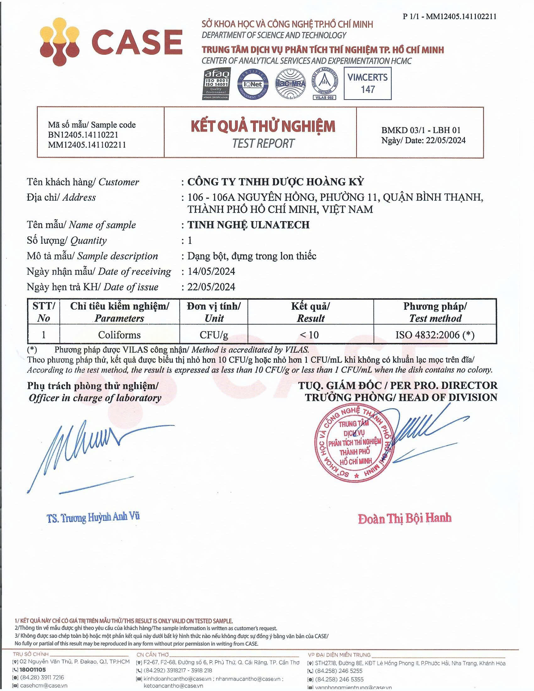  - Công Ty TNHH Dược Hoàng Kỳ
